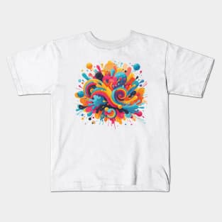 Holi Color Festival Paint Splash Kids T-Shirt